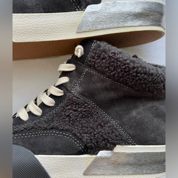 New Dolce Vita Women's Zilvia Plush Lace Up Zip High Top Sneakers Size 11 - Picture 9 of 9